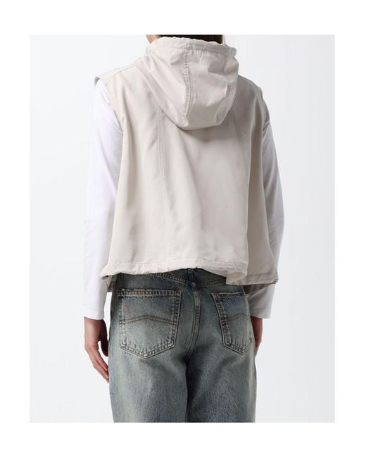 Moose Knuckles Gray Sleeveless Hooded Vest