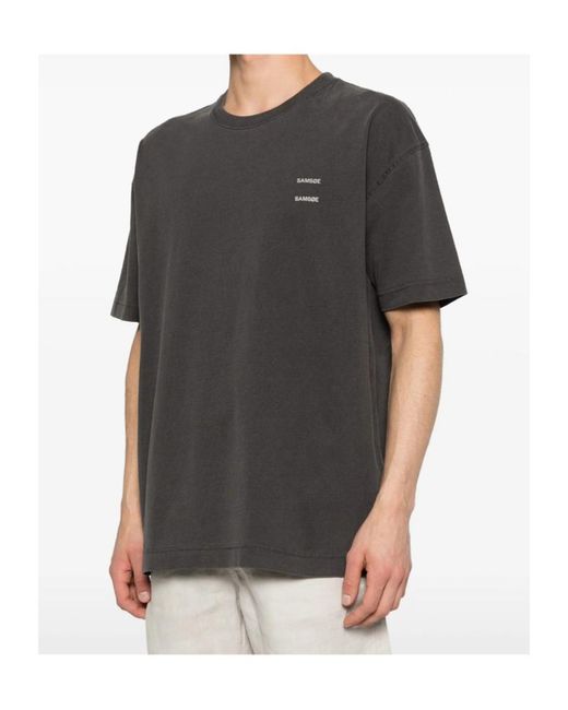 Samsøe & Samsøe Gray Printed T-Shirt for men