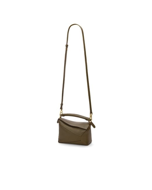 Loewe Green Mini Puzzle Shoulder Bag