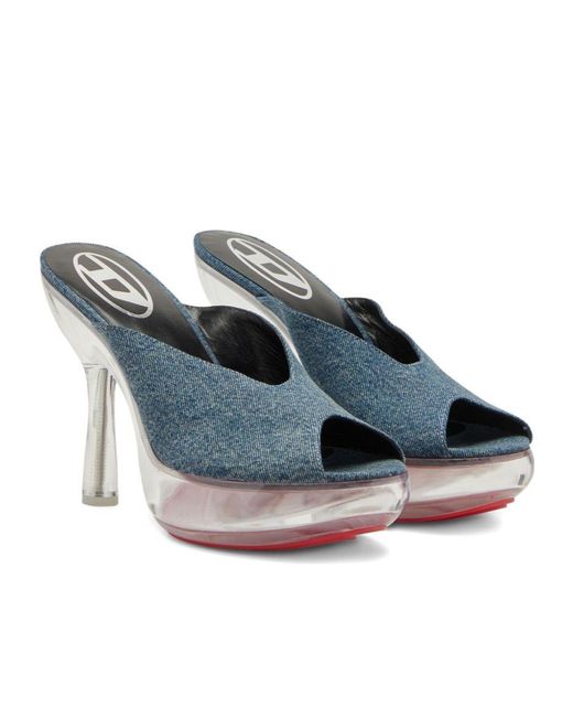 DIESEL Blue D-Lake Platform Mules