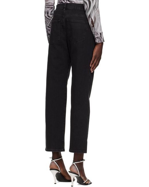 DIESEL Black D-Air Low-Rise Straight-Leg Jeans