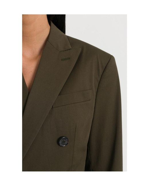 DSquared² Green Double-Breasted Blazer