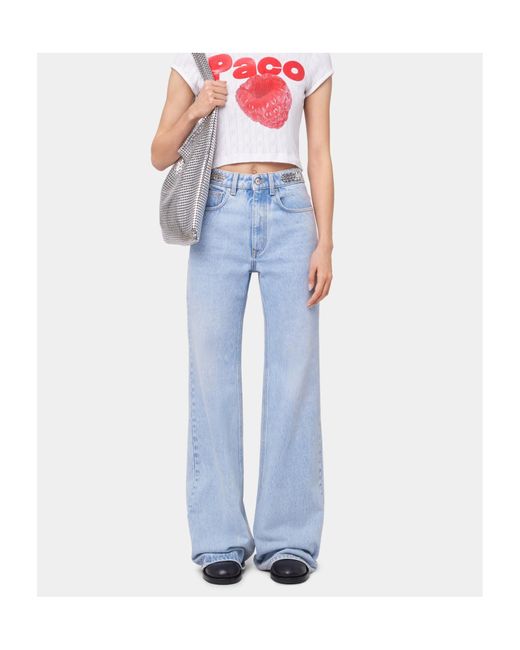 Rabanne Blue Baggy Trousers