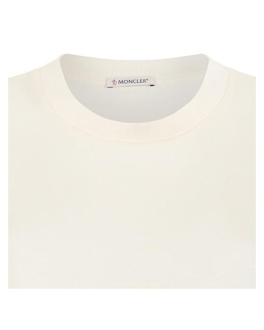 Moncler Natural Logo Patch T-Shirt