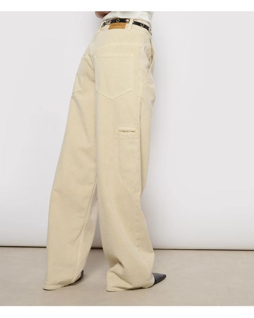 Isabel Marant White Isabel Marant Étoile Solene Mid-Rise Jeans
