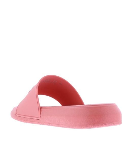 McQueen Pink Logo Detailed Slides