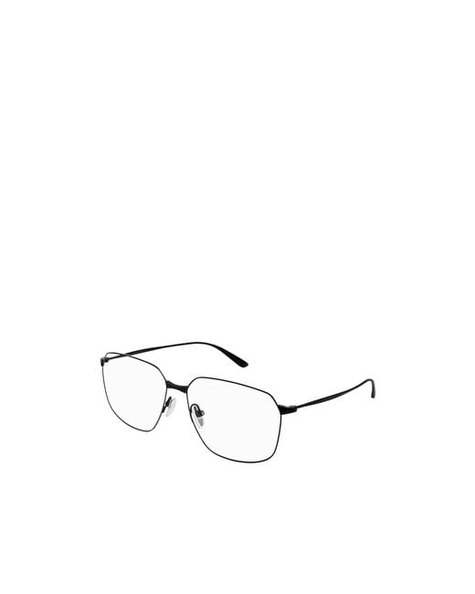 Balenciaga Metallic Eyewear Square Frame Glasses