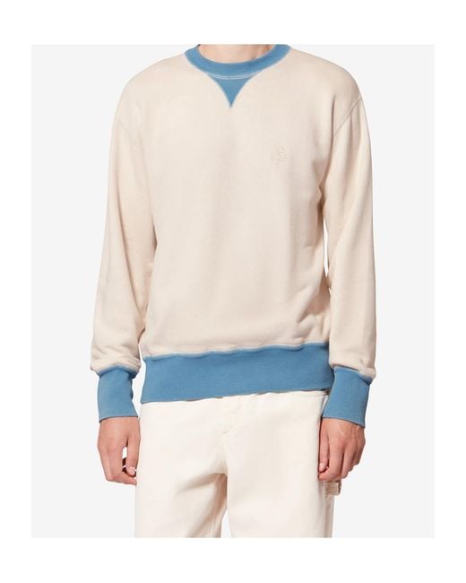 Isabel Marant White Miker Sweatshirt for men