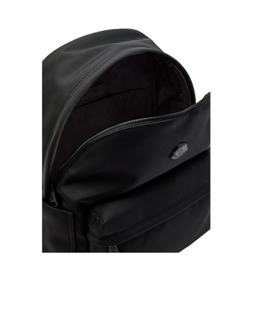 Moncler Black Canvas Backpack for men