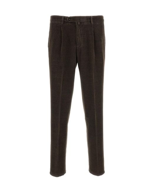 Briglia 1949 Black Button-Up Casual Pants for men