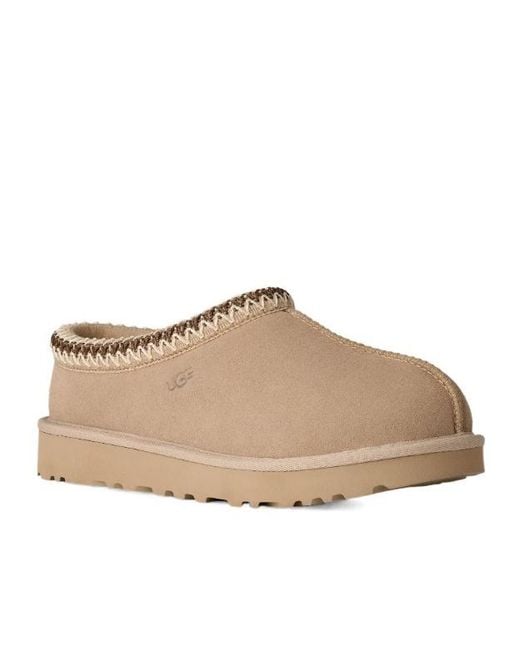 Ugg Brown Tasman Ii Logo Debossed Slippers