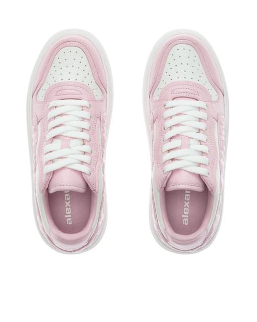 Alexander Wang Pink Logo Embossed Puff Chunky Sneakers