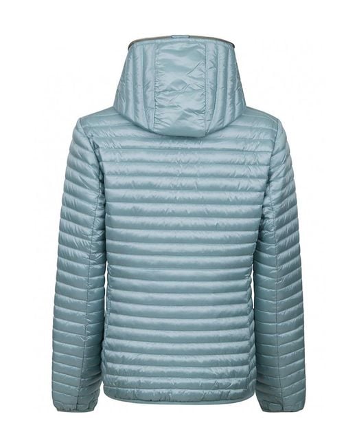 Save The Duck Blue Quilted Hooded Jacket