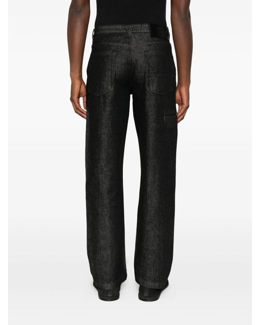 Entire studios Black Logo-Patch Jeans