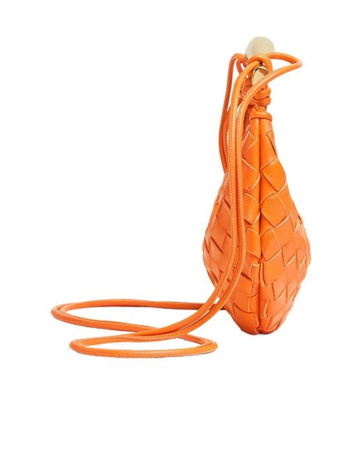 Bottega Veneta Orange Mini Sardine Crossbody Bag