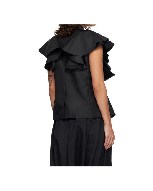 Comme des Garçons Black Short-Sleeved Blazer