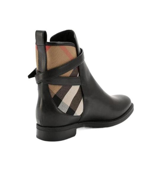 Burberry Black Short Logo Short Boots