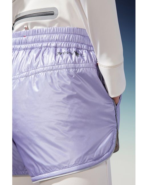 Moncler Purple Ripstop Shorts