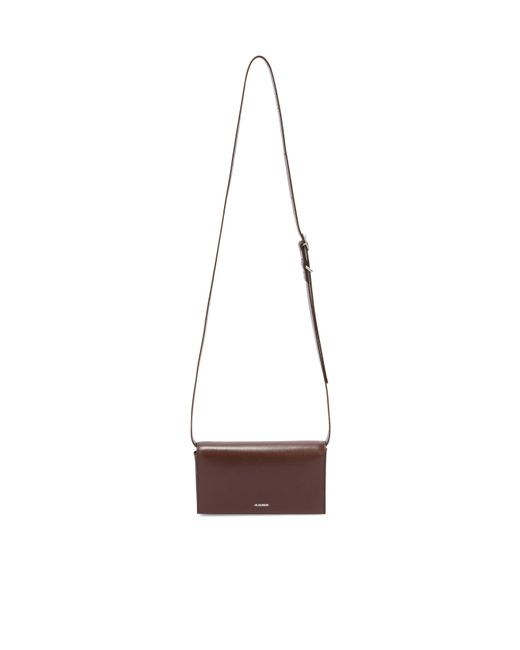 Jil Sander White Small All-Day Crossbody Bag