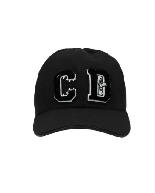 Dior Black Homme X Kenny Scharf Logo Patch Baseball Cap for men