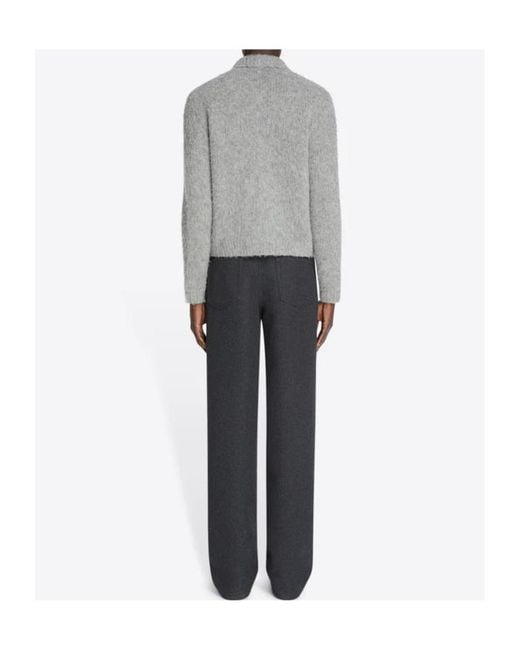 Dries Van Noten Gray Straight Leg Trousers for men
