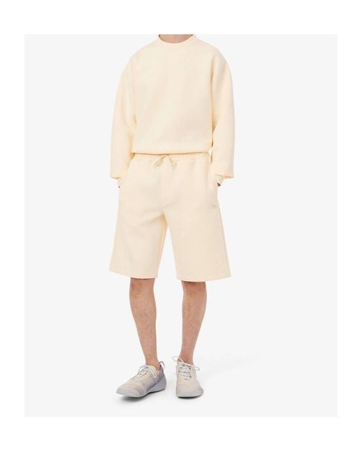 Lacoste Natural Drawstring Athletic Shorts for men