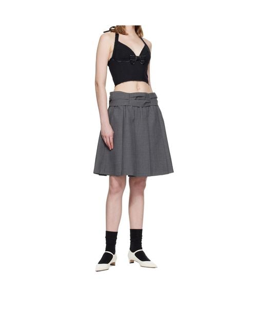 ShuShu/Tong Black Bow-Tie Suspenders
