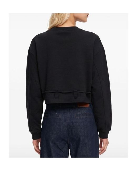 Dries Van Noten Black Long-Sleeve Sweatshirt