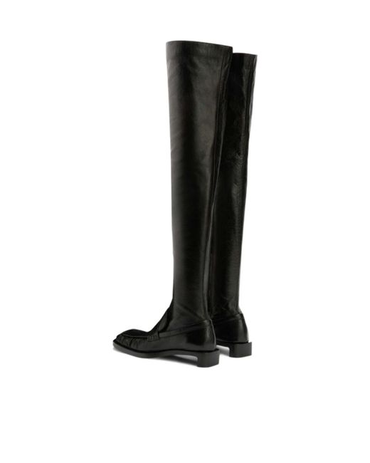 Jil Sander Black Thigh-High Boots