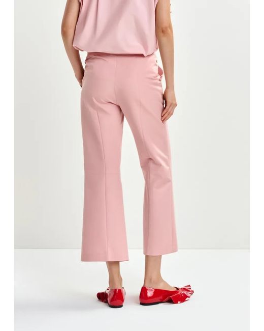 Essentiel Antwerp Pink Flared Trousers