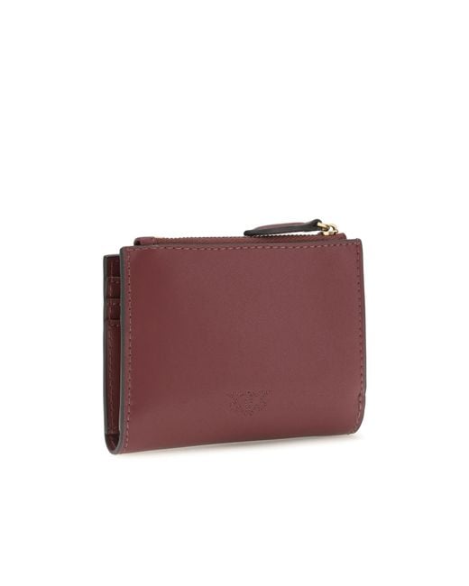 Pinko Purple Logo Plaque Bi-Fold Wallet