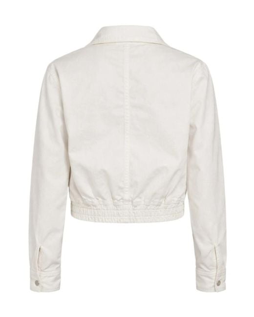 Nili Lotan White Najac Denim Jacket