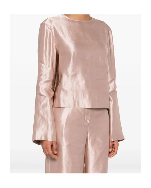 Loulou de Saison Pink Back-Zip Top