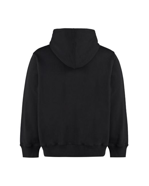 Duvetica Black Logo Casual Hooded Sweater for men