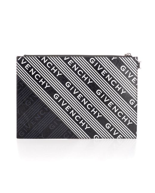 Givenchy Metallic Medium Logo Striped Handbag