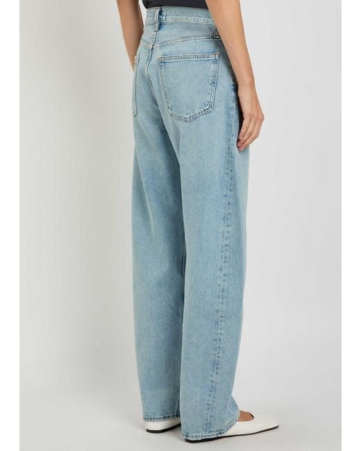 Agolde Blue Barrel-Leg Jeans
