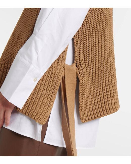 Joseph Brown Turtleneck Two-Piece Sweater