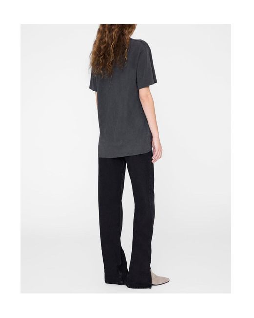 Anine Bing Black Harry Printed T-Shirt
