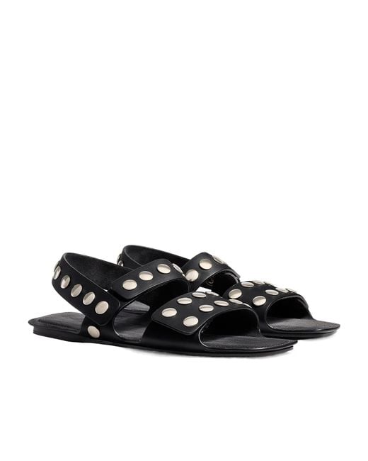 Khaite Black Boden Sandals