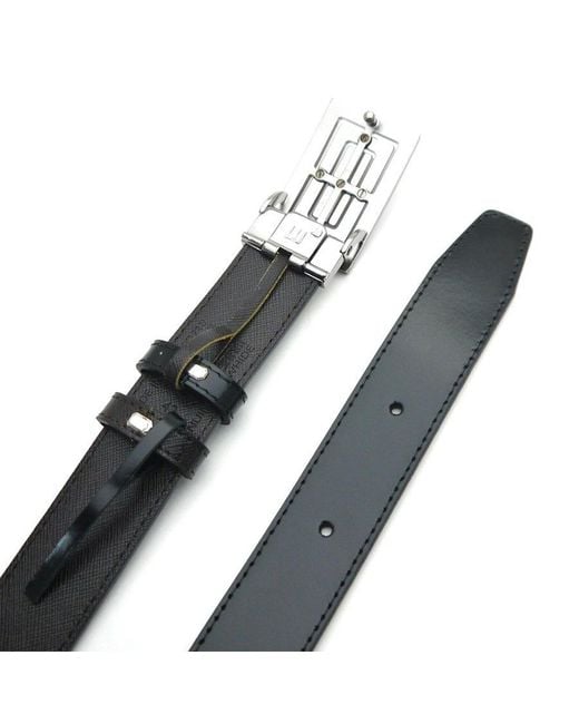 Dunhill Black Logo Belt for men