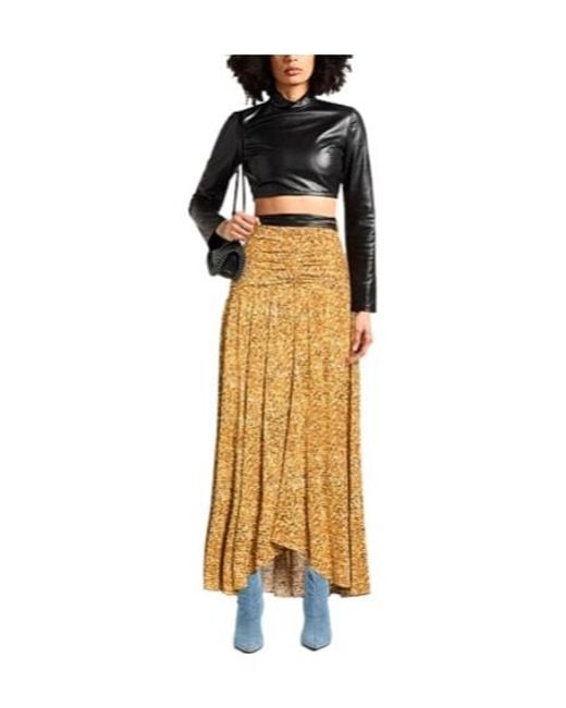 Isabel Marant Metallic Elastic Horn Skirt
