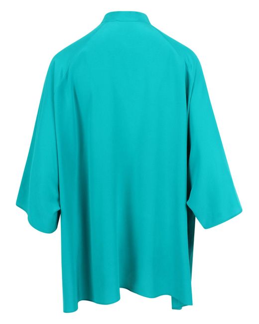 Gianluca Capannolo Blue Buttoned Blouse
