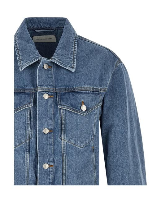 Dries Van Noten Blue Vuskin Den Jacket for men