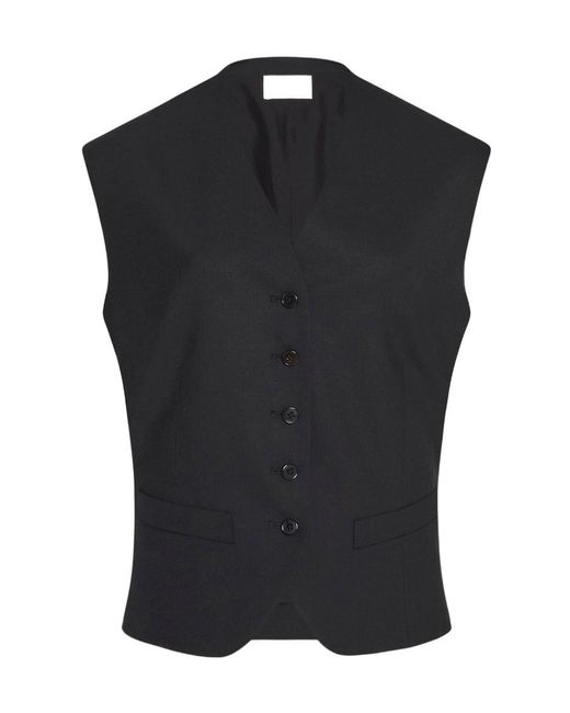 The Row Black Logo Vest