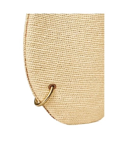 Tory Burch Natural Pierced Soft Straw Bag