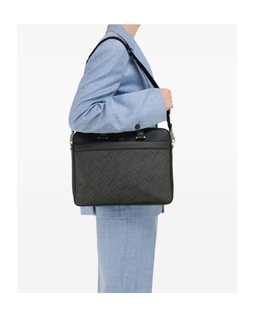 Ferragamo Black Ferragamo Eyewear Monogram Briefcase for men