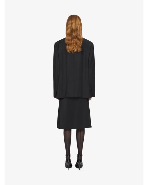 Givenchy Black Oversized Double-Breasted Jacket