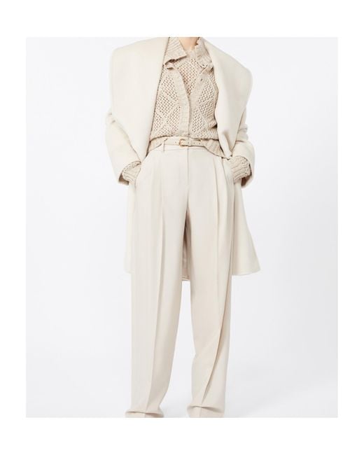 Max Mara White Studio Cloruro Tie-Waisted Coat