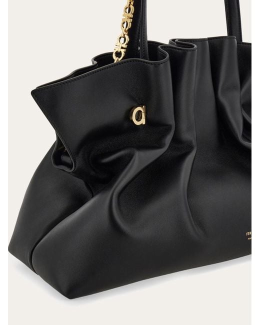 Ferragamo Black Ferragamo Soft-Bag (L)