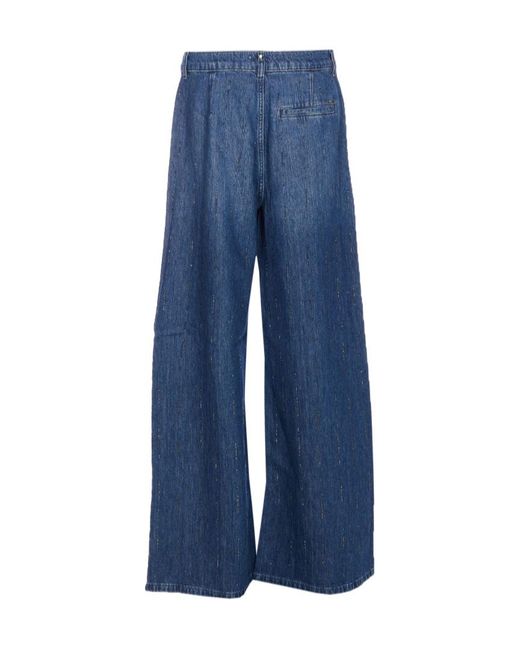 Liu Jo Blue Flared Trousers